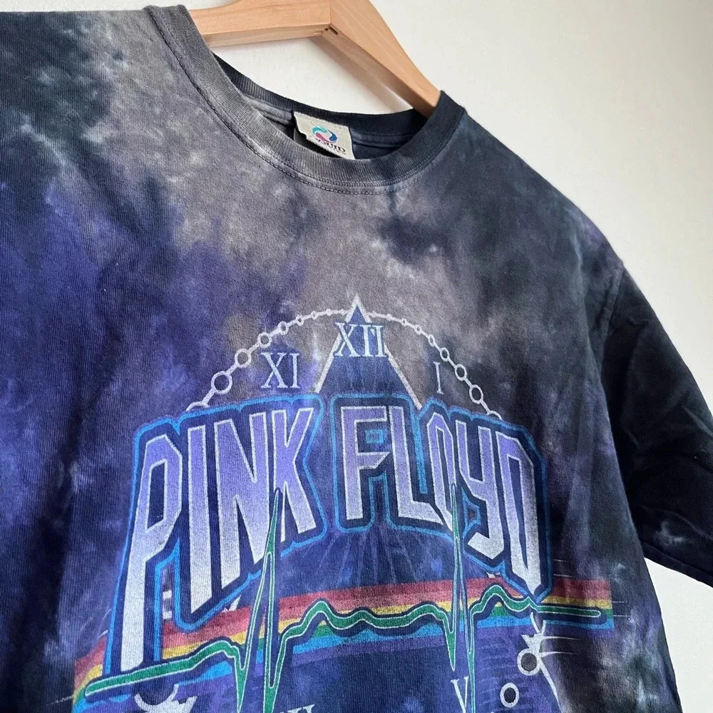 Vintage Liquid Blue Pink Floyd Tye Dye Band T-Shirt - Picture 7 of 13